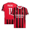 Men's PULISIC #11 AC Milan Home UCL Soccer Jersey Shirt 2024/25 - UCL - BuyJerseyshop