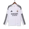 Men's Real Madrid Home Long Sleeves Soccer Jersey Shirt 2024/25 - BuyJerseyshop