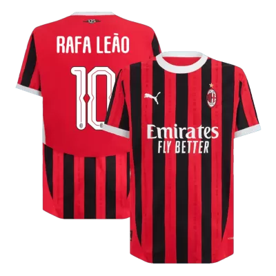 RAFA LEÃO #10 AC Milan Home Player Version Jersey 2024/25 Men - UCL - BuyJerseyshop