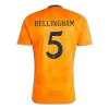 Men's BELLINGHAM #5 Real Madrid Away Soccer Jersey Shirt 2024/25 - BuyJerseyshop