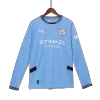 Men's Manchester City Home Long Sleeves Soccer Jersey Shirt 2024/25 - BuyJerseyshop