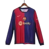 Men's Barcelona Home Long Sleeves Soccer Jersey Shirt 2024/25 - BuyJerseyshop