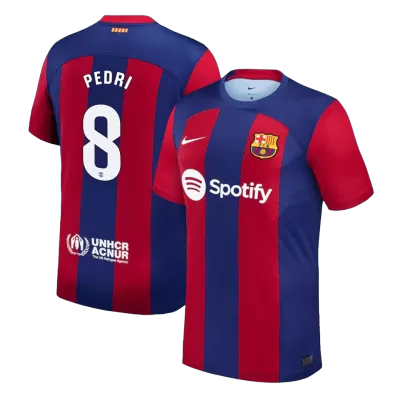 Men's PEDRI #8 Barcelona Home Soccer Jersey Shirt 2023/24 - BuyJerseyshop