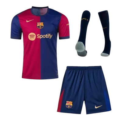 Barcelona Home Soccer Jersey Kit(Jersey+Shorts+Socks) 2024/25 - BuyJerseyshop