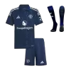 Kids Manchester United Away Soccer Jersey Whole Kit (Jersey+Shorts+Socks) 2024/25 - BuyJerseyshop