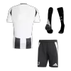 Men's Juventus Home Soccer Jersey Whole Kit (Jersey+Shorts+Socks) 2024/25 - BuyJerseyshop