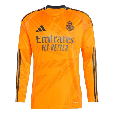 Men's Real Madrid Away Long Sleeves Soccer Jersey Shirt 2024/25 - BuyJerseyshop