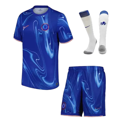 Men's Chelsea Home Soccer Jersey Whole Kit (Jersey+Shorts+Socks) 2024/25 - BuyJerseyshop