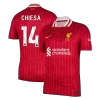 Men's CHIESA #14 Liverpool Home Soccer Jersey Shirt 2024/25 - BuyJerseyshop