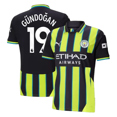 Men's GÜNDOĞAN #19 Manchester City Away Soccer Jersey Shirt 2024/25 - BuyJerseyshop