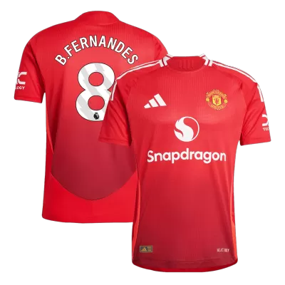 Authentic B.FERNANDES #8 Manchester United Home Soccer Jersey 2024/25 - BuyJerseyshop