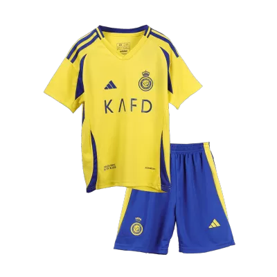 Kid's Al Nassr Home Soccer Jersey Kit(Jersey+Shorts) 2024/25 - BuyJerseyshop