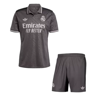 Men's Real Madrid Third Away Soccer Jersey Kit (Jersey+Shorts) 2024/25 - BuyJerseyshop