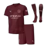 Kids Manchester City Third Away Soccer Jersey Whole Kit (Jersey+Shorts+Socks) 2024/25 - BuyJerseyshop