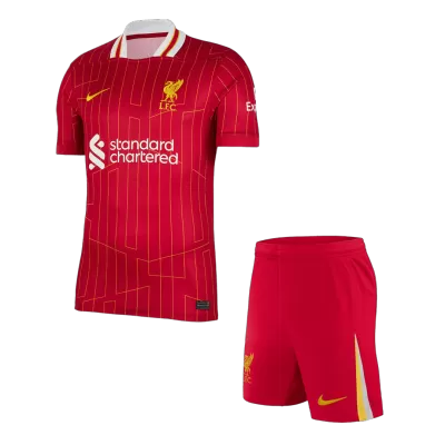 Men's Liverpool Home Soccer Jersey Kit (Jersey+Shorts) 2024/25 - BuyJerseyshop