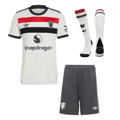 Men's Manchester United Third Away Soccer Jersey Whole Kit (Jersey+Shorts+Socks) 2024/25 - BuyJerseyshop