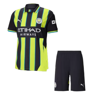 Men's Manchester City Away Soccer Jersey Kit (Jersey+Shorts) 2024/25 - BuyJerseyshop