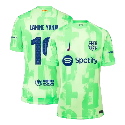 Men's LAMINE YAMAL #19 Barcelona Third Away UCL Soccer Jersey Shirt 2024/25 - BuyJerseyshop