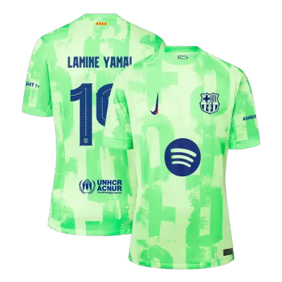 Men's LAMINE YAMAL #19 Barcelona Third Away Soccer Jersey Shirt 2024/25- UCL - BuyJerseyshop