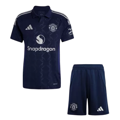 Men's Manchester United Away Soccer Jersey Kit (Jersey+Shorts) 2024/25 - BuyJerseyshop