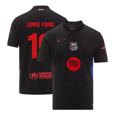 Men's LAMINE YAMAL #19 Barcelona Away UCL Soccer Jersey Shirt 2024/25 - BuyJerseyshop