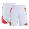 Men's Manchester United Soccer Shorts Home 2024/25 - BuyJerseyshop