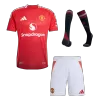 Authentic Manchester United Home Soccer Jersey Kit(Jersey+Shorts+Socks) 2024/25 - BuyJerseyshop