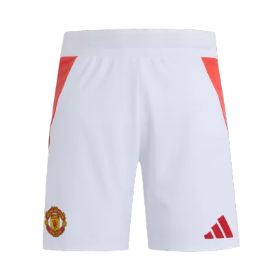 Men's Manchester United Soccer Shorts Home 2024/25 - BuyJerseyshop