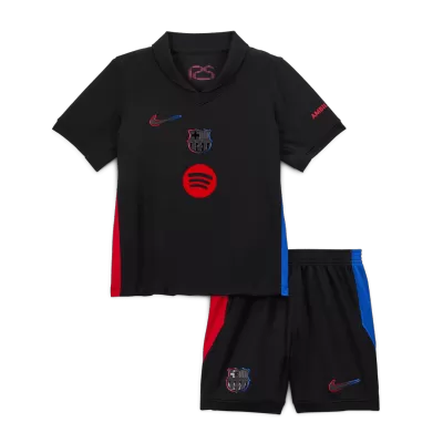 Kids Barcelona Away Soccer Jersey Kit (Jersey+Shorts) 2024/25 - BuyJerseyshop