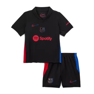 Kids Barcelona Away Soccer Jersey Kit (Jersey+Shorts) 2024/25 - BuyJerseyshop