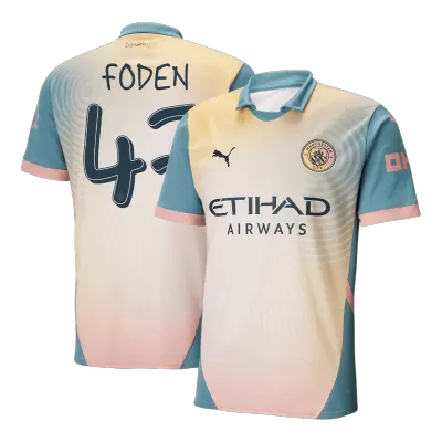 Men's FODEN #47 Manchester City Fourth Away Soccer Jersey Shirt 2024/25-Definitely City - BuyJerseyshop