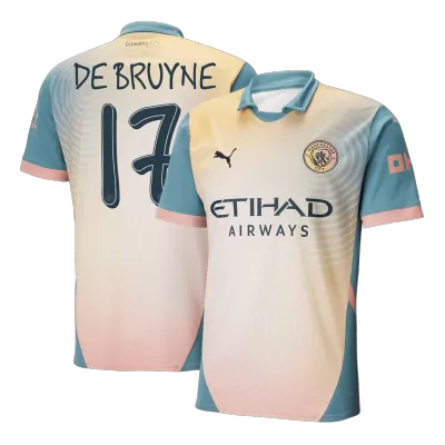 Men's DE BRUYNE #17 Manchester City Fourth Away Soccer Jersey Shirt 2024/25-Definitely City - BuyJerseyshop