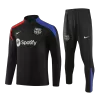 Kids Barcelona Zipper Training Jacket Kit(Jacket+Pants) 2024/25 - BuyJerseyshop