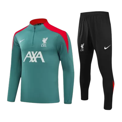 Men's Liverpool Zipper Tracksuit Sweat Shirt Kit (Top+Trousers) 2024/25 - BuyJerseyshop