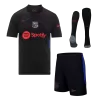 Men's Barcelona Away Soccer Jersey Whole Kit (Jersey+Shorts+Socks) 2024/25 - BuyJerseyshop