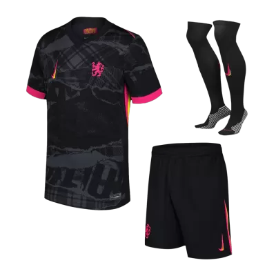 Men's Chelsea Third Away Soccer Jersey Whole Kit (Jersey+Shorts+Socks) 2024/25 - BuyJerseyshop