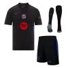 Men's Barcelona Away Soccer Jersey Whole Kit (Jersey+Shorts+Socks) 2024/25 - BuyJerseyshop