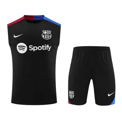 Men's Barcelona Pre-Match Soccer Training Kit 2024/25 - BuyJerseyshop