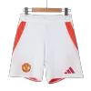 Men's Manchester United Soccer Shorts Home 2024/25 - BuyJerseyshop