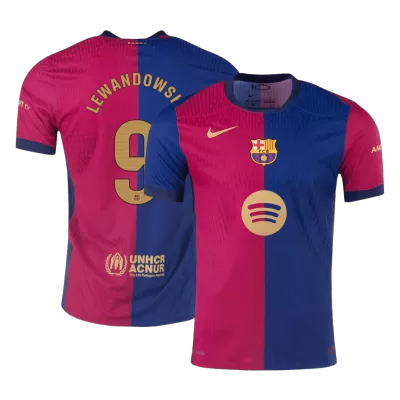 LEWANDOWSKI #9 Barcelona Home Player Version Jersey 2024/25 Men - BuyJerseyshop