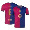 GAVI #6 Barcelona Home Player Version Jersey 2024/25 Men - BuyJerseyshop