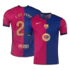 F.DE JONG #21 Barcelona Home Player Version Jersey 2024/25 Men - BuyJerseyshop