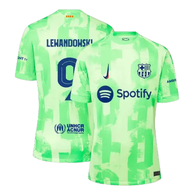 Men's LEWANDOWSKI #9 Barcelona Third Away UCL Soccer Jersey Shirt 2024/25 - BuyJerseyshop