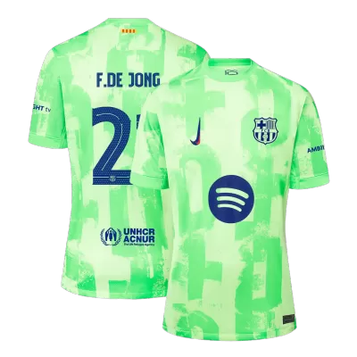 Men's F.DE JONG #21 Barcelona Third Away Soccer Jersey Shirt 2024/25 - BuyJerseyshop