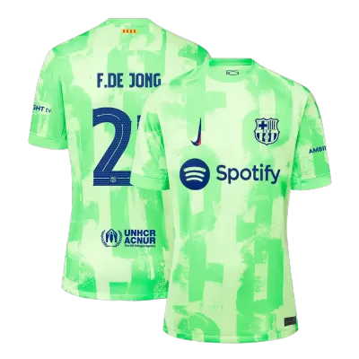 Men's F.DE JONG #21 Barcelona Third Away UCL Soccer Jersey Shirt 2024/25 - BuyJerseyshop