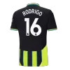 Men's RODRIGO #16 Manchester City Away Soccer Jersey Shirt 2024/25 - BuyJerseyshop