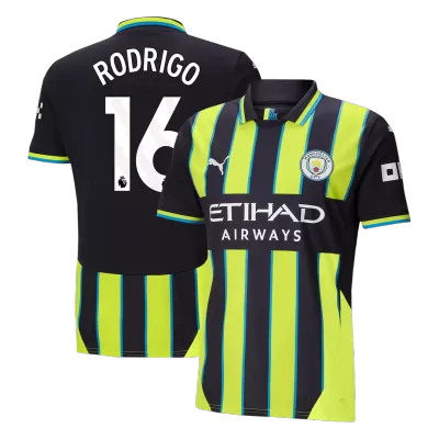 Men's RODRIGO #16 Manchester City Away Soccer Jersey Shirt 2024/25 - BuyJerseyshop