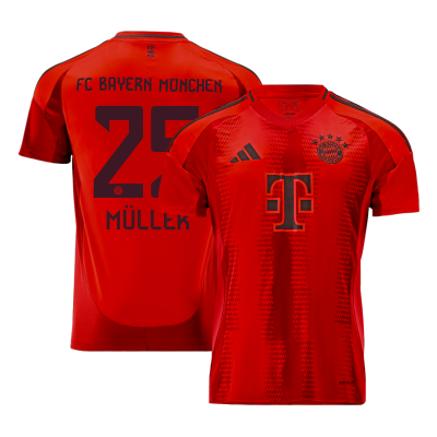 Men's MÜLLER #25 Bayern Munich Home Soccer Jersey Shirt 2024/25 - BuyJerseyshop