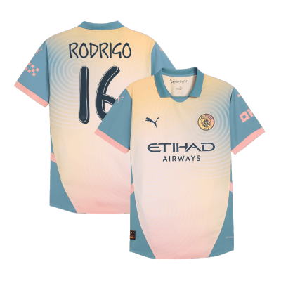 RODRIGO #16 Manchester City Fourth Away Player Version Jersey 2024/25 Men - BuyJerseyshop