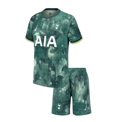 Kids Tottenham Hotspur Third Away Soccer Jersey Kit (Jersey+Shorts) 2024/25 - BuyJerseyshop